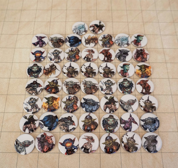 All game tokens in the horde pack of goblins.