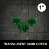 1 Inch Dark Green Round Tokens