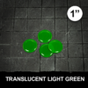1 Inch Light Green Round Tokens