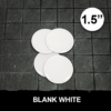 1.5in (40mm) Blank White Round Tokens